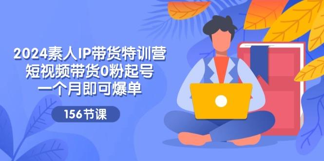 2024素人IP带货特训营，短视频带货0粉起号，一个月即可爆单(156节-优创项目网