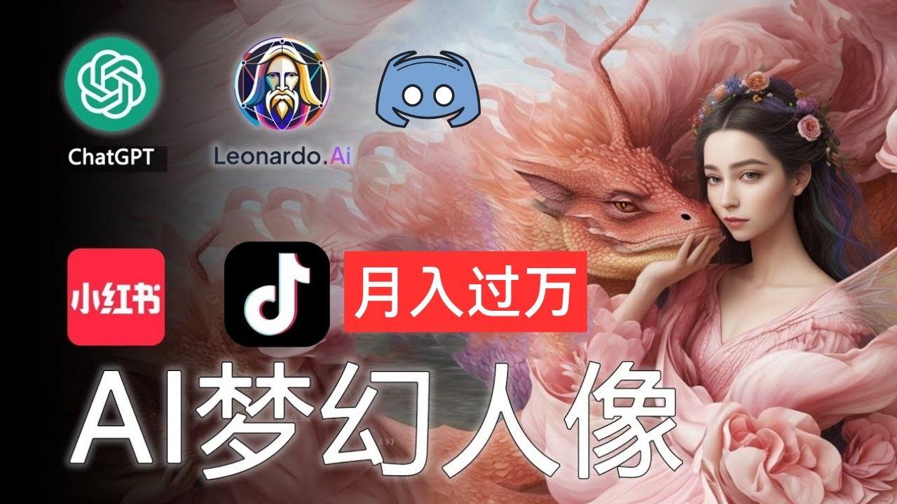 AI摄影梦幻人像：零基础也能月入过万的秘密-优创项目网