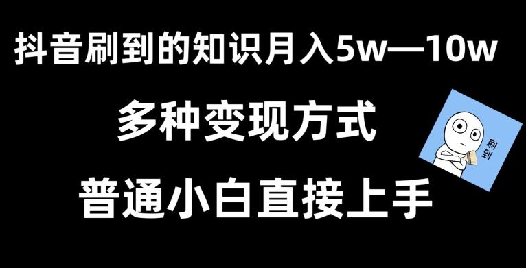 抖音刷到的知识，每天只需2小时，日入2000+，暴力变现，普通小白直接上手【揭秘】-优创项目网