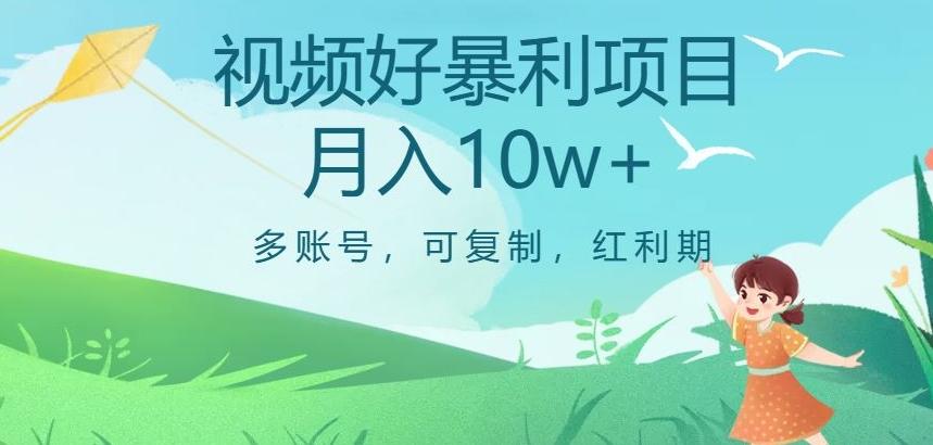 视频号暴利项目，多账号，可复制，红利期，月入10w+【揭秘】-优创项目网