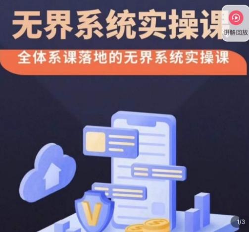 老衲·无界系统实操课，全体系落地无界改版后选择、出价、高投产做付费引流-优创项目网
