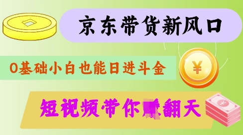 最新京东短视频带货代运营秘籍，轻松躺挣【揭秘】-优创项目网