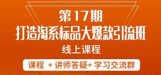 南掌柜-第17期打造淘系标品大爆款，5天线上课-优创项目网