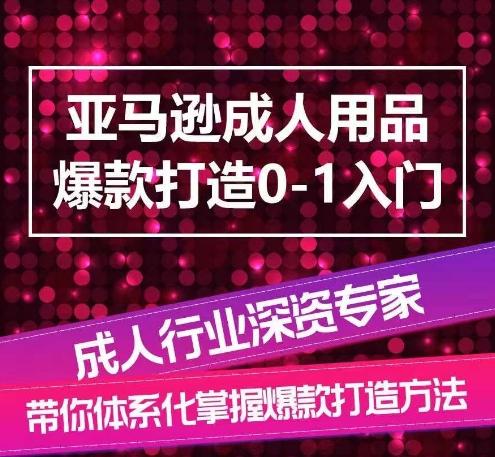 亚马逊成人用品爆款打造0-1入门，系统化讲解亚马逊成人用品爆款打造的流程-优创项目网