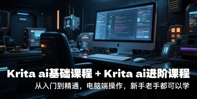 krita ai基础课程+Krita ai进阶课程，从入门到精通，电脑端操作，新手老手都可以学-优创项目网