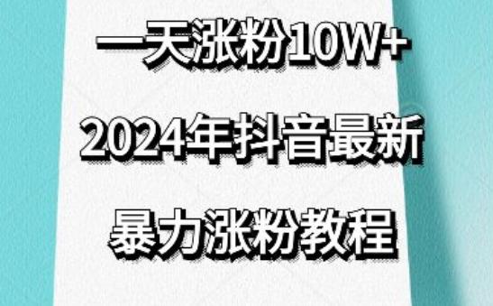 抖音最新暴力涨粉教程，视频去重，一天涨粉10w+，效果太暴力了，刷新你们的认知【揭秘】-优创项目网