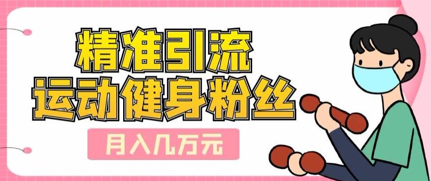 精准引流运动健身粉丝，轻松月入几万-优创项目网