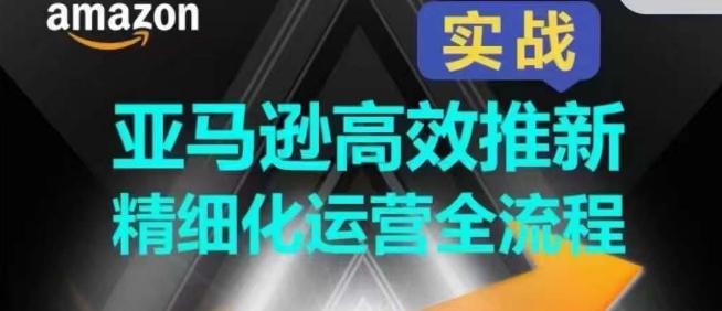亚马逊高效推新精细化运营全流程，全方位、快速拉升产品排名和销量!-优创项目网