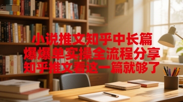 小说推文知乎中长篇爆单实操全流程分享，知乎推文看这一篇就够了-优创项目网