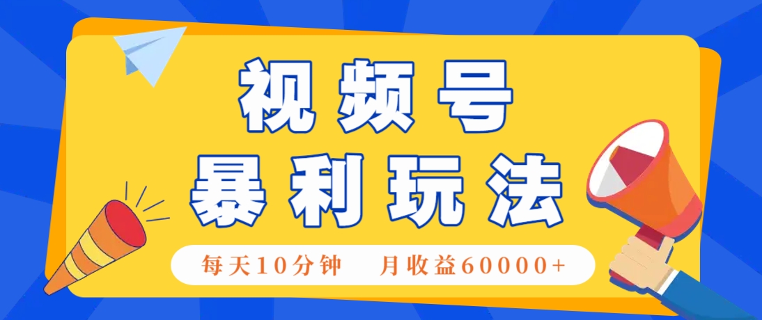 视频号AI赚钱法，每天只需10分钟，月入6万+！(超详细拆解)-优创项目网