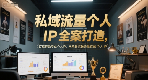 私域流量个人IP全案打造，打造特色专业个人IP，未来最值钱的是你的个人IP-优创项目网