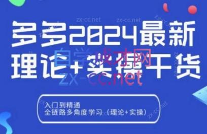 拼多多2024最新规则理论结合实际的干货-优创项目网
