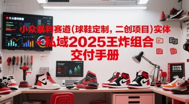 小众暴利赛道(球鞋定制，二创项目)实体+私域2025王炸组合  交付手册-优创项目网