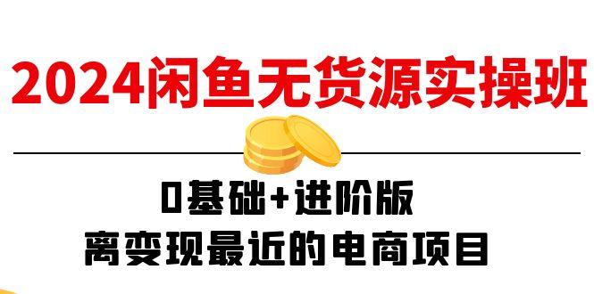 2024闲鱼-无货源实操班：0基础+进阶版，离变现最近的电商项目(15节-优创项目网