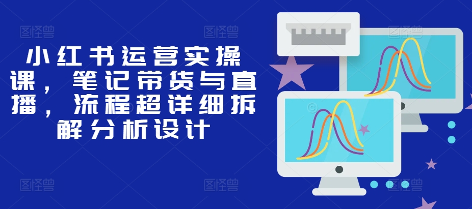 小红书运营实操课，笔记带货与直播，流程超详细拆解分析设计-优创项目网