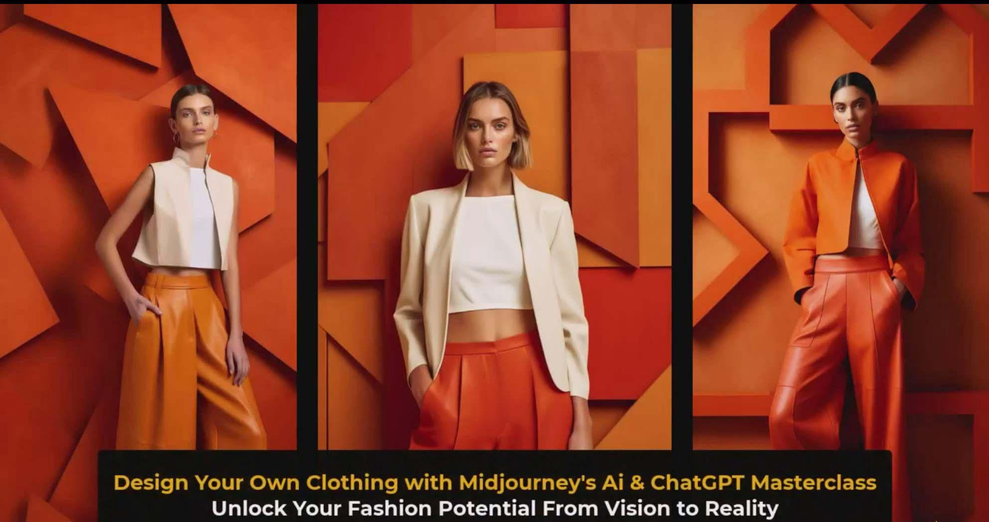 图片[3]-利用 Midjourneys Ai 人工智能设计自己的服装AI大师班-10节课-中英字幕-优创项目网
