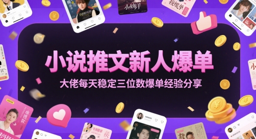 小说推文新人爆单大佬每天稳定三位数爆单经验分享-优创项目网