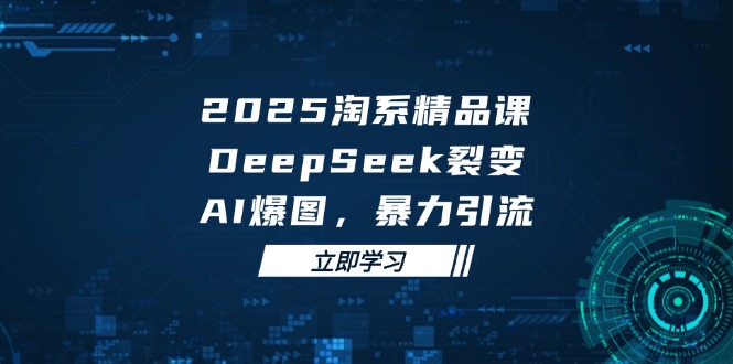2025 淘系精品课，DeepSeek 裂变，AI 爆图，暴力引流-优创项目网