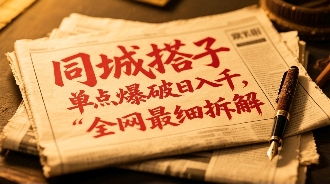 同城搭子群19.9单点爆破日入千，搭子组局月入万，全网最细拆解-优创项目网