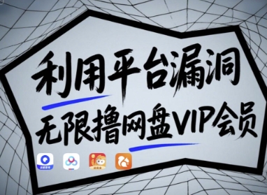 利用平台漏洞，无限撸网盘VIP会员，用户亲测有效!【漏洞原理+操作演示】-优创项目网