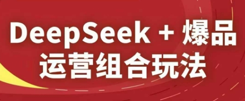 DeepSeek+爆品运营组合玩法，2025淘系精品课-优创项目网
