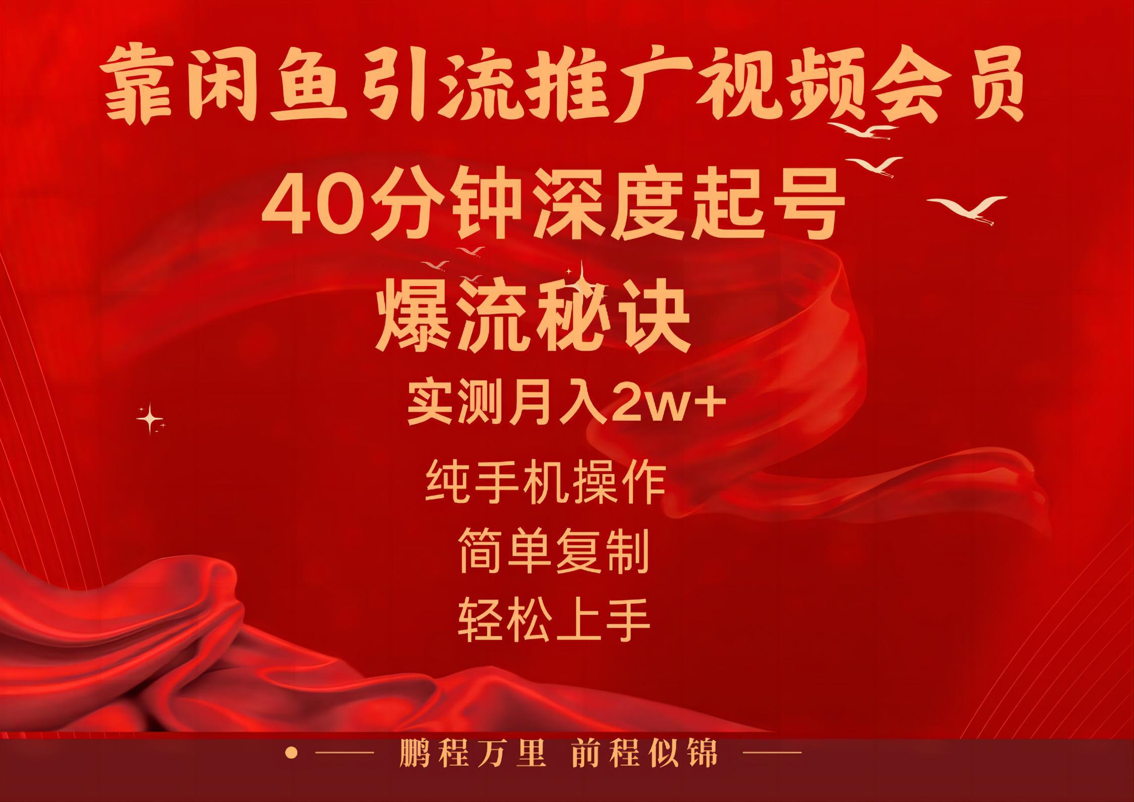闲鱼暴力引流推广视频会员，能做到日入2W+，操作简单-优创项目网