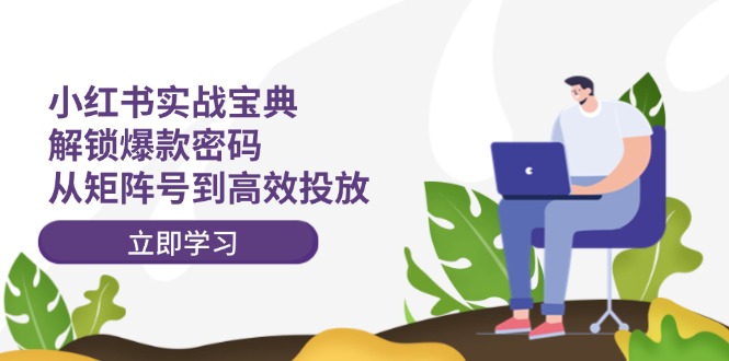 小红书实战宝典：解锁爆款密码，从矩阵号到高效投放-优创项目网
