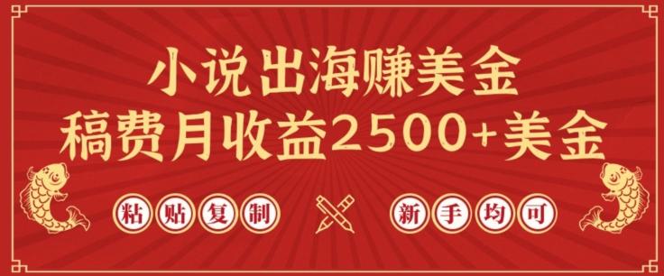 小说出海赚美金，稿费月收益2500+美金，仅需chatgpt粘贴复制，新手也能玩转【揭秘】-优创项目网