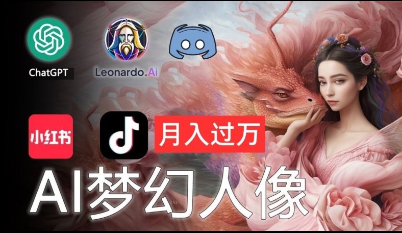 AI摄影梦幻人像：零基础也能月入过万的秘密【揭秘】-优创项目网
