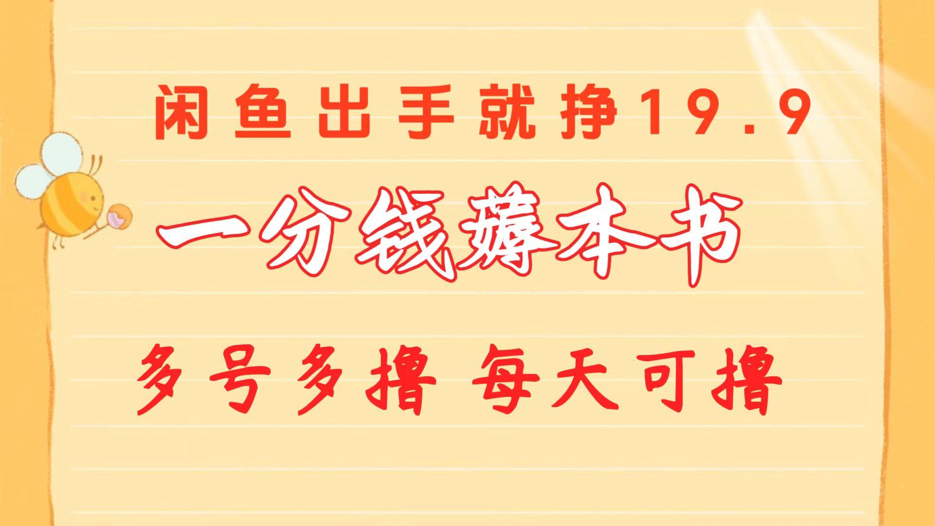 一分钱薅本书 闲鱼出售9.9-19.9不等 多号多撸  新手小白轻松上手-优创项目网