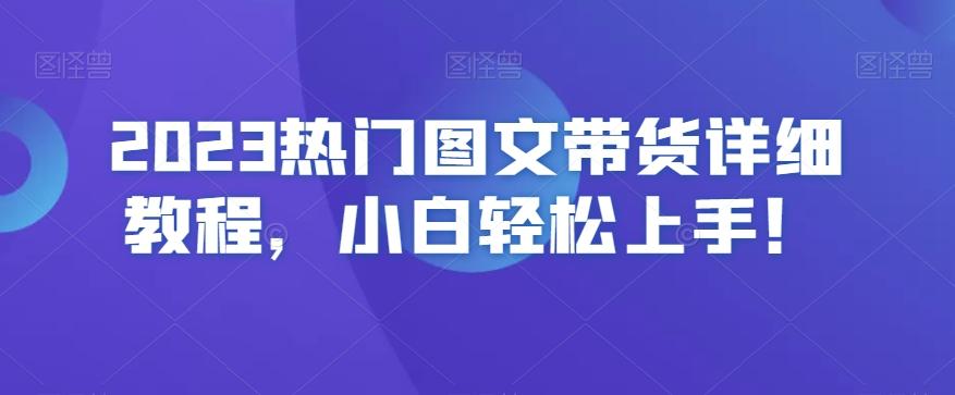 2023热门图文带货详细教程，小白轻松上手！-优创项目网