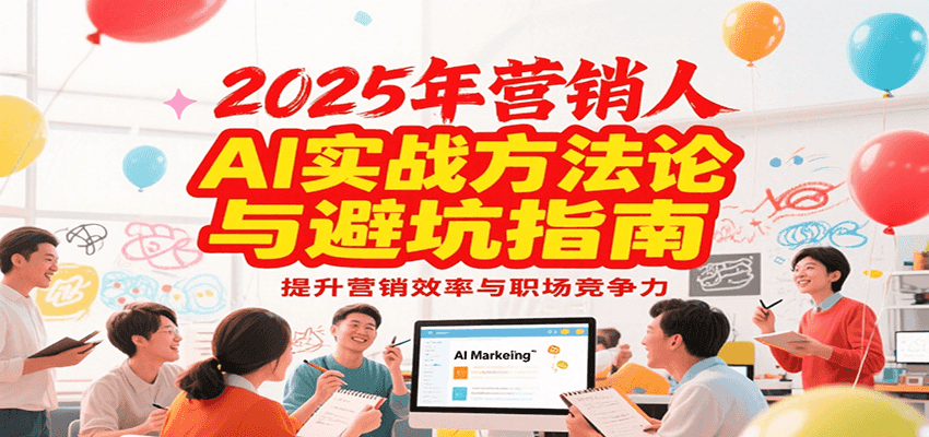 2025年营销实战方法论与避坑指南，利用AI提升营销效率与职场竞争力-优创项目网