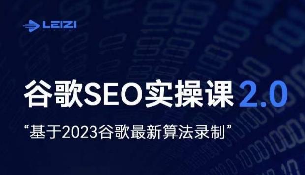 雷子·谷歌SEO 2.0实战课，独立站询盘自由必备，基于2023谷歌最新算法录制-优创项目网