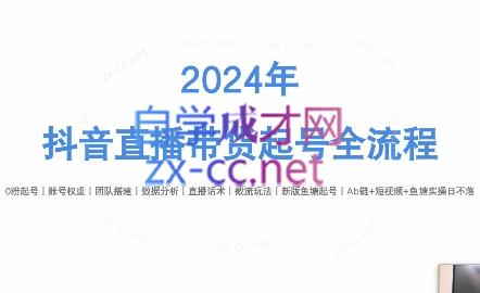 六六老师·2024年抖音直播带货起号全攻略-优创项目网