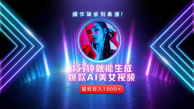 2025年最强副业：用AI做短视频，从零开始打造爆款账号！-优创项目网