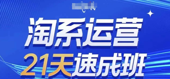淘系运营21天速成班(更新25年2月)，0基础轻松搞定淘系运营，不做假把式-优创项目网