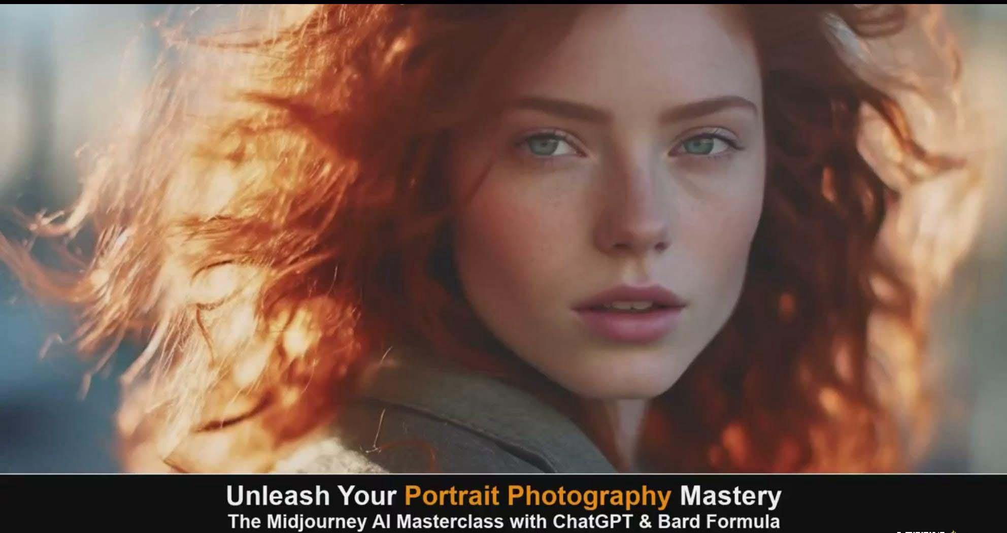 图片[2]-(9312期)Midjourney v5 ChatGPT 和 Bard AI人工智能人像摄影大师班-15节-中英字幕-优创项目网