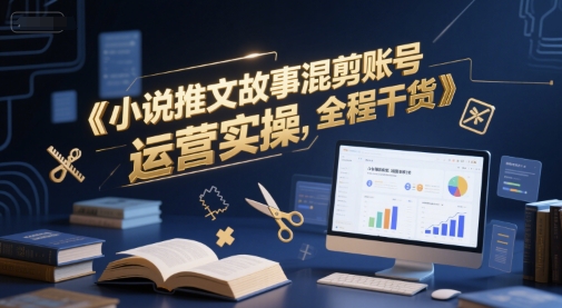 小说推文故事混剪账号运营实操，全程干货-优创项目网