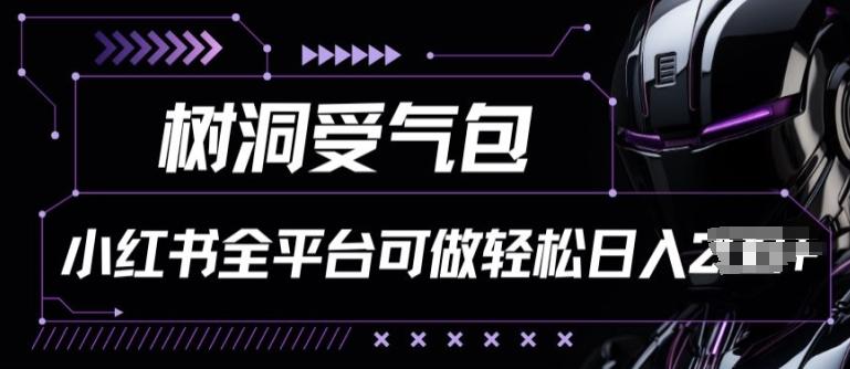 小红书等全平台树洞受气包项目，轻松日入一两张【揭秘】-优创项目网