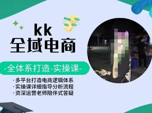 KK全域电商，全体系打造实操课，多平台打造电商逻辑体系-优创项目网