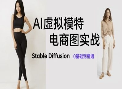 AI虚拟模特电商图实战，AI绘画Stable Diffusion 0基础到精通-优创项目网