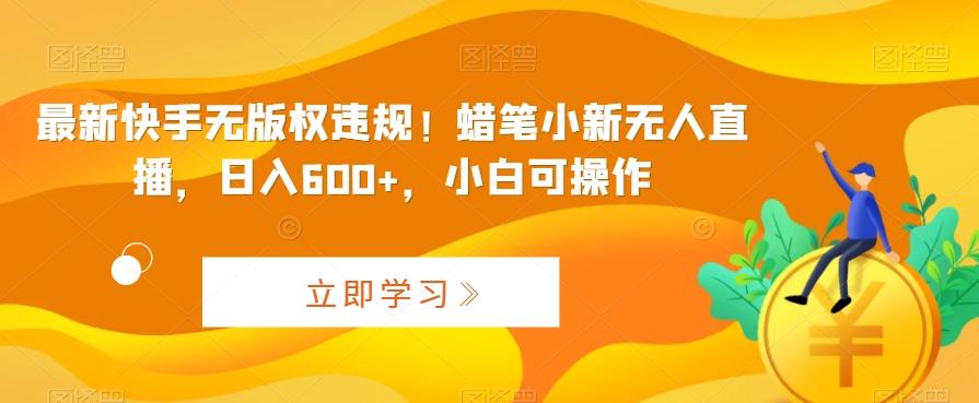 最新快手无版权违规！蜡笔小新无人直播，日入600+，小白可操作【揭秘】-优创项目网