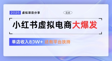 小红书虚拟电商项目，平台大力免费流量扶持，低门槛1拖3玩法-优创项目网