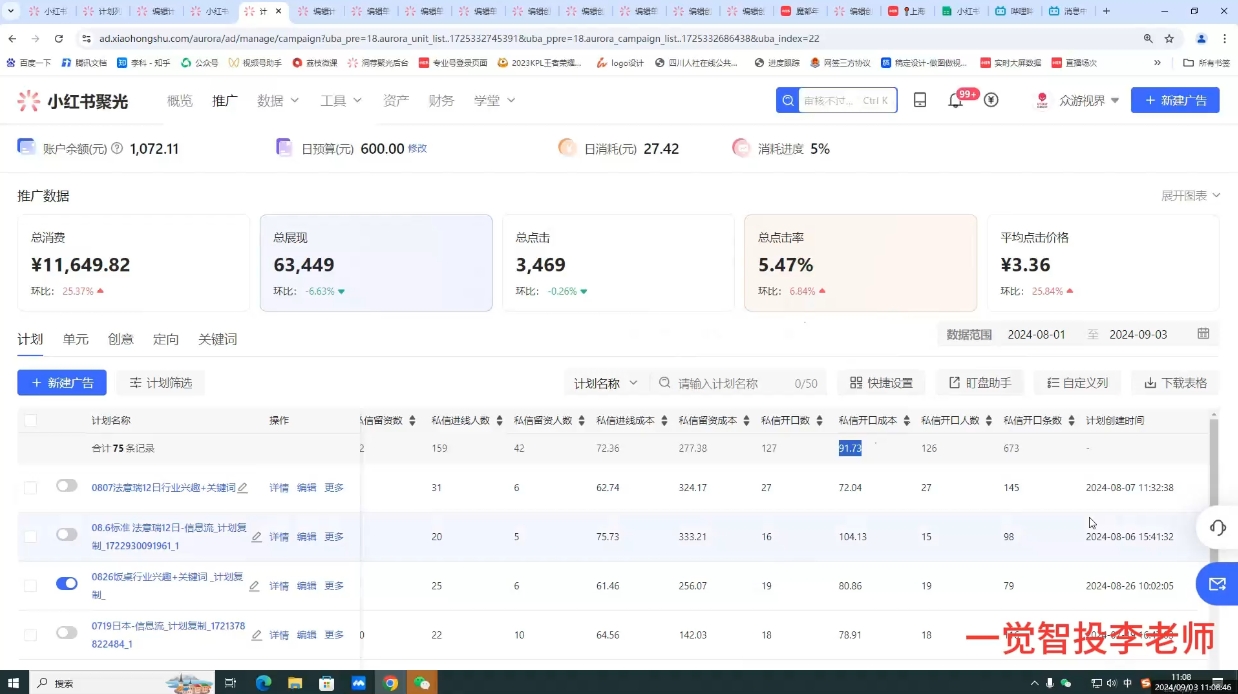 李老师·小红书运营投流，0基础实战教学-优创项目网