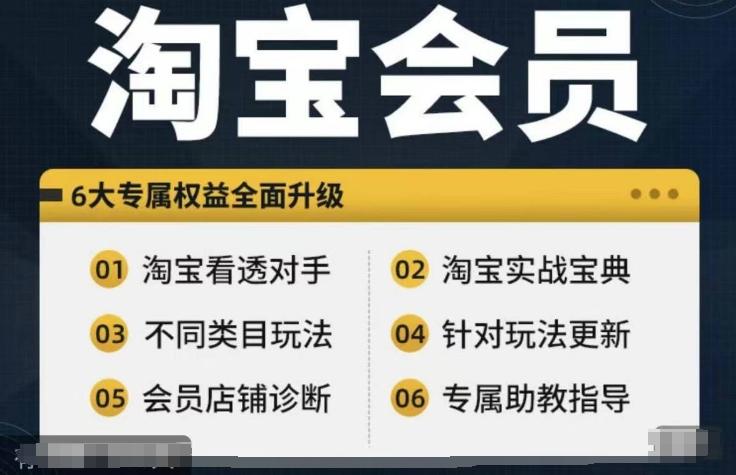 淘宝会员【淘宝所有课程，全面分析对手】，初级到高手全系实战宝典-优创项目网