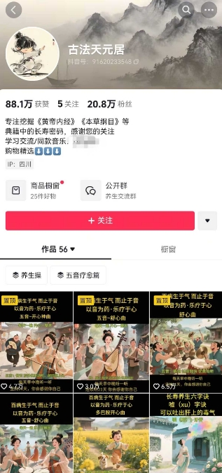 古法五音养生教程，五音疗愈的视频的制作方法，2-4小时就能学会，作者10天涨粉10W-优创项目网