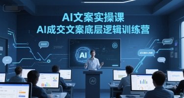 AI文案实操课，AI成交文案底层逻辑训练营-优创项目网