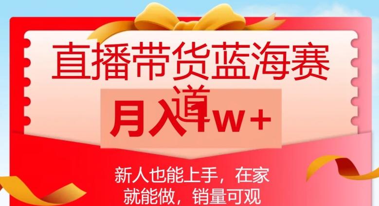 直播带货蓝海赛道，新人也能上手，在家就能做，销量可观，月入1w【揭秘】-优创项目网