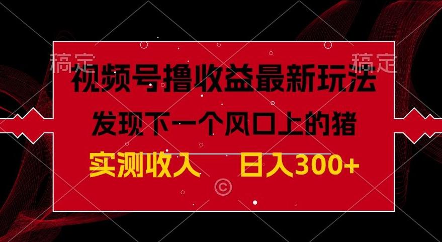 视频号分成计划最新玩法，单条作品几分钟制作完成,日入300+，过年前最后的冲刺-优创项目网