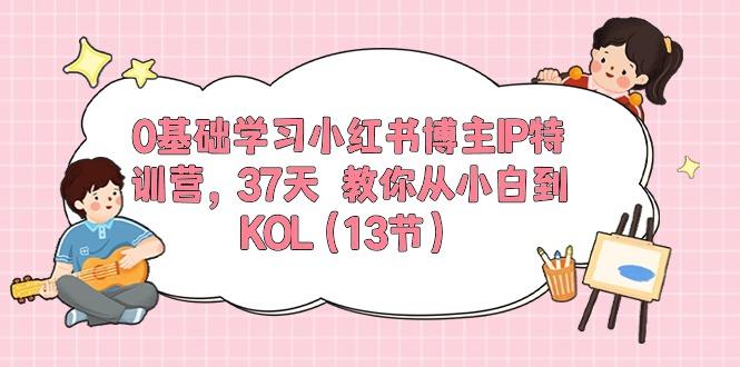 0基础学习小红书博主IP特训营，37天 教你从小白到KOL(13节-优创项目网